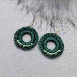 „LAUREN” kolczyki szydełkowe - „LAUREN” kolczyki szydełkowe