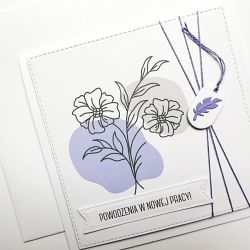 Kartka z okazji zmiany pracy ręcznie robiona