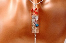 Dziki Sad - wisior z żywicy na srebrnym łańcuszku II