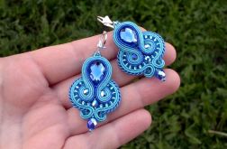 kolczyki sutasz w kolorze Lazurowym