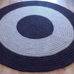 Bawełniany okrągły dywan 135cm - 