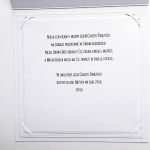 Kartka na Chrzest ręcznie robiona w zieleni - Personalizowana pamiątka Chrztu z życzeniami