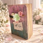 Pamiętnik dla dziewczynki handmade „With Love” Wyjątkowy prezent na wspomnienia - prezent dla dziecka
