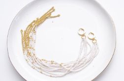 Wyjątkowe ręcznie szyte kolczyki Selene