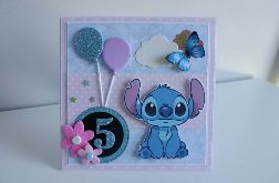 Kartka na urodziny Stitch 2