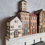 Wieszak - drewniane domki - na klucze i inne drobiazgi 6. - 