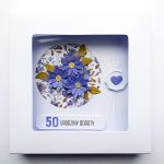 Oryginalna kartka na urodziny z kwiatami  - Kartka na urodziny w ozdobnym pudełku