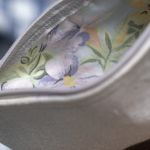 Szara welurowa kosmetyczka MIDI - 