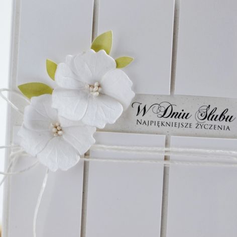 Biała KARTKA ŚLUBNA #1