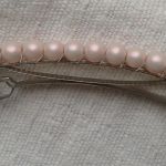 spinka do włosów perłowo- różowa - klamerka do włosów rózowe perły