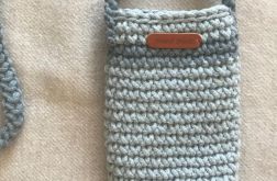 Mała torebka na ramię, etui na telefon,listonoszka szara.