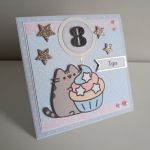 Kartka na urodziny Pusheen z personalizacją - Kartka na urodziny Pusheen z personalizacją