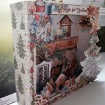 Shadow box świąteczny z choinką - Wnętrze dół