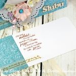 Kopertówka ślubna- turkusowy ogród - 