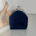 Portmonetka welurowa damska Chaber haftowana ręcznie  - 