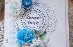 Kartka na Chrzest dla chłopczyka do pudełka