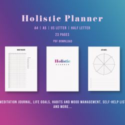 Kalendarz z holistycznym planerem PDF