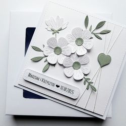 Elegancka kartka ślubna minimalistyczna 