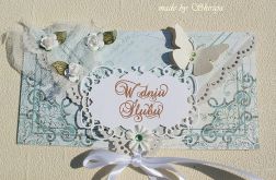 Kopertówka z okazji ślubu ' motyle i damaski'