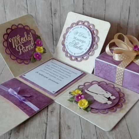 Pudełko niespodzianka z okazji ślubu