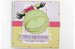 Kartka urodzinowa z żabą
