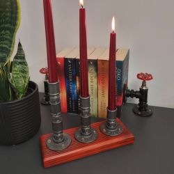 Świecznik Loftowy 3-ramienny F003_1-W2 Loft