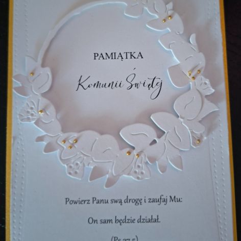 Kartka na Komunie - pamiątka Pierwszej Komunii Świętej KH20260426-1 