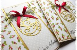 Kartka świąteczna z bombką