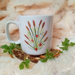 Kubek z liskiem ręcznie malowany 270 ml - ręcznie malowane