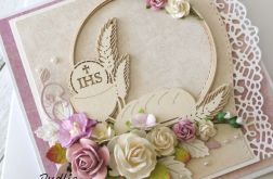 Pamiątka Komunii Świętej w kwiatach v.6