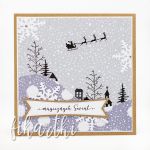 Wioska świąteczna - kartka świąteczna KBN2011 - zimowy krajobraz