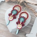 Świąteczne kolczyki sutasz Gwiazdki - 