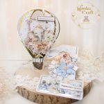 Urodzinowa kartka balonik "Beige Baby" GOTOWA - 