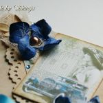 Kopertówka z okazji ślubu-' retro błękit' - 