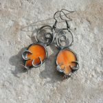 Myszki pomarańczowe - myszki ze szkła