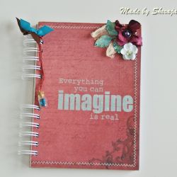 Notes/Pamiętnik 'bordo i turkusy'