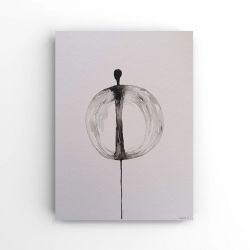 Postać-akwarela formatu 32/24 cm.