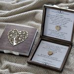 Rustykalne zaproszenie ślubne dla Rodziców 1 - Prośba o Błogosławieństwo w drewnianym pudełku Zaproszenia ślubne dla Rodziców Mamy Taty Rustykalny Ślub