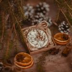 Sojowa tabliczka w kształcie bombki o świątecznym zapachu - tabliczka sojowa bombka choinka święta