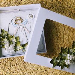 139,Komunia – kartka w pudełku dla dziewczynki 