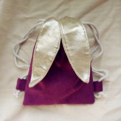 Mini plecak fioletowy króliczek