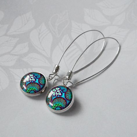 TURQUE ORNAMENT :: Piękne kolczyki z grafiką