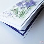 Kartka MOTYWACYJNA - fioletowe kwiaty - Kartka na wiele okazji z fioletowymi kwiatami