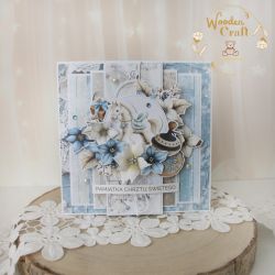 Kartka na chrzest chłopca "JolySeason2"GOTOWA