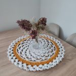 Serweta szydełkowa na stolik ze sznurka 60cm - Serweta okrągła