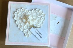 169,kartka na chrzest św. w pudełku z torebką