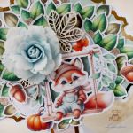 Kartka urodzinowa drzewko z liskiem GOTOWA - 