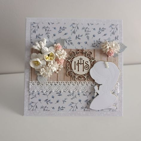 Kartka Pierwsza Komunia Święta w pudełeczku 03