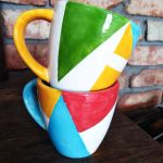 Kolorowe, ceramiczne filiżanki do espresso  - 
