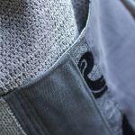 Szary patchworkowy workoplecak z kieszeniami - 